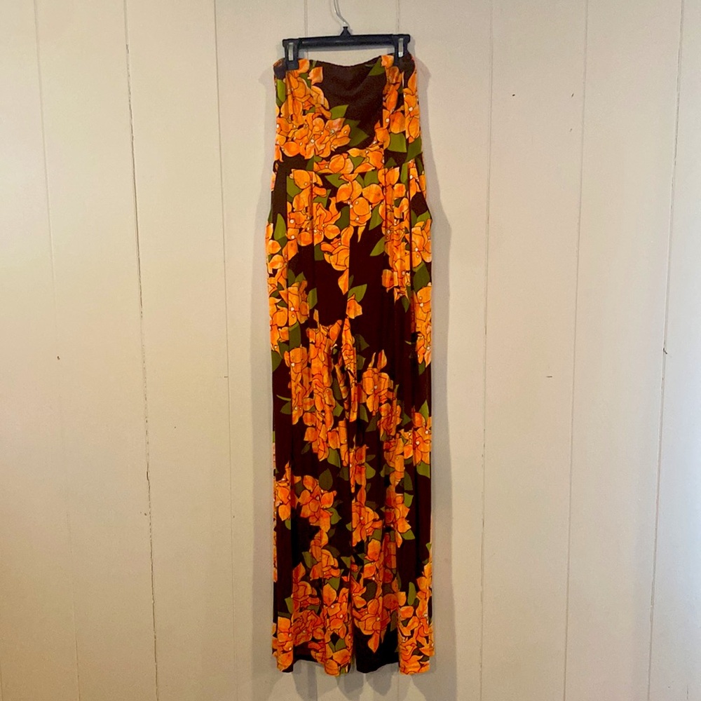 Fighting Eel Jumper, Womens, Brown/Orange Flower